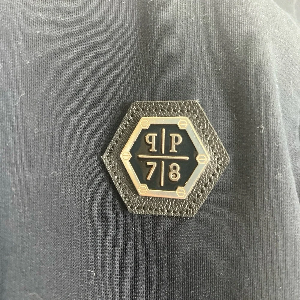 Philipp Plein Jacket Kids 5Y Black Hoodie Patches Limited Edition Collector Rare